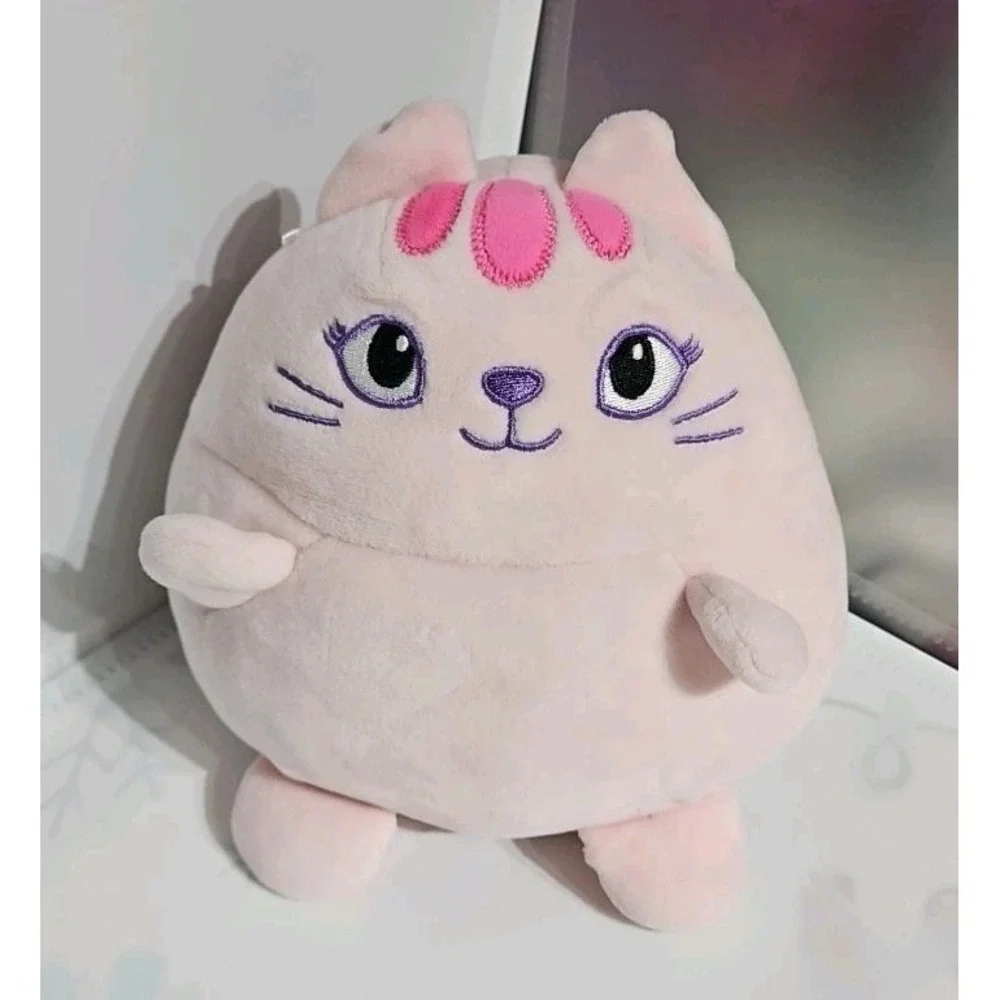 Animal Adventure Pink Kitty Cat Plush Soft Squishy Stuffed Animal Toy 8